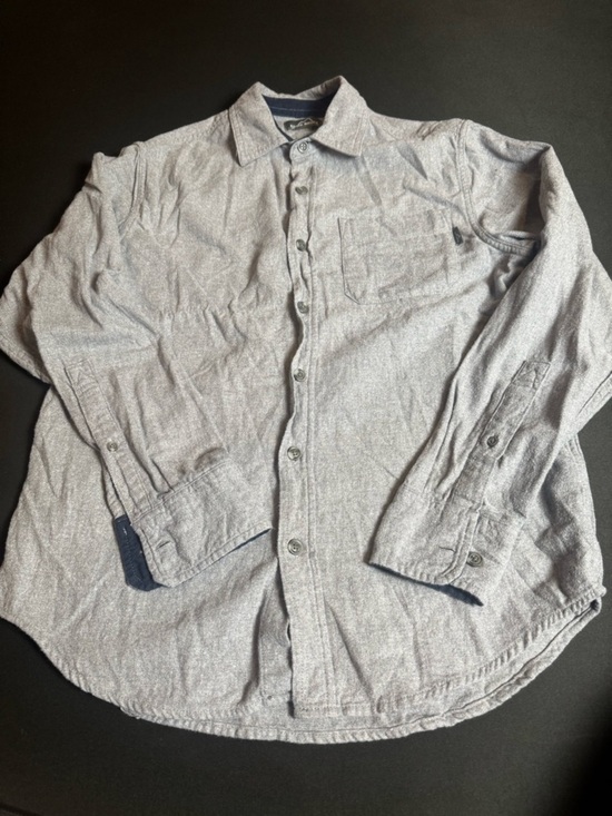 Other - Eddie Bauer Gray Flannel Button Up Shirt Men's Small Gorpcore Classic